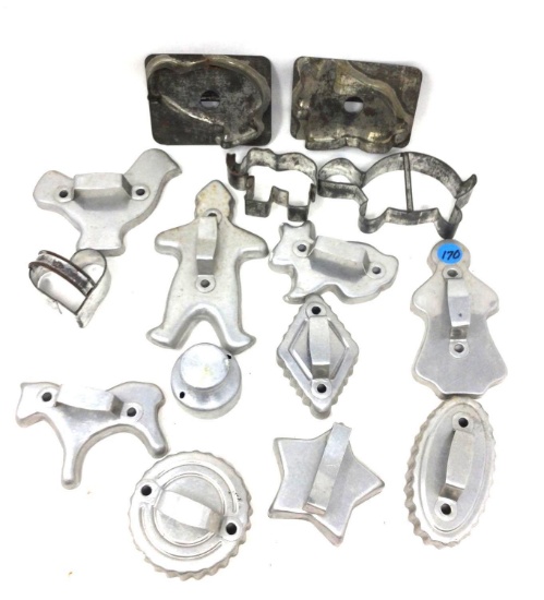 Vintage tin cookie cutters