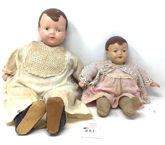 Two antique dolls