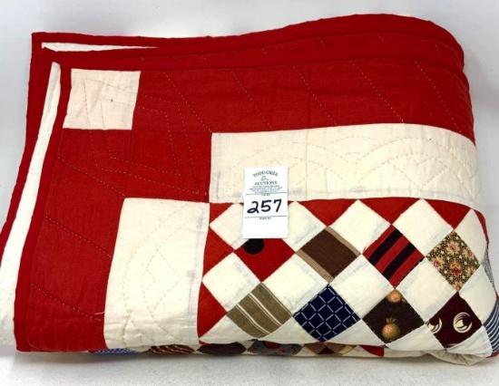 Hand stitched quilt