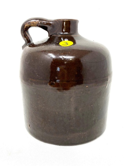 Antique brown crock jug