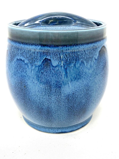 Alfred Dunhill vintage blue tobacco jar