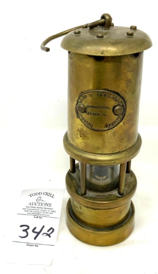 Antique Hockley Lamp and Limelight Co. mining lantern