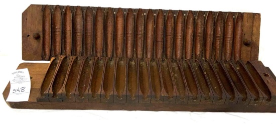 Antique wooden cigar mold