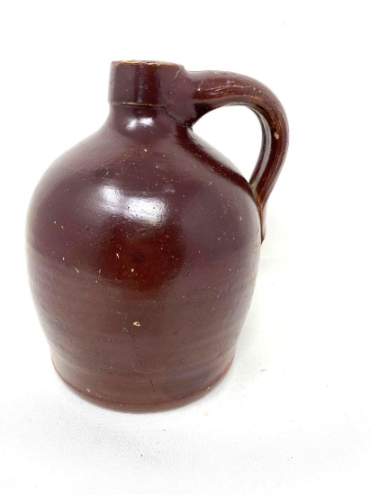 Antique brown crock jug