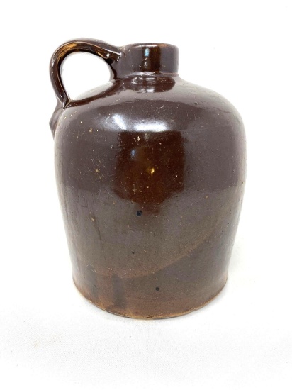 Antique brown crock jug