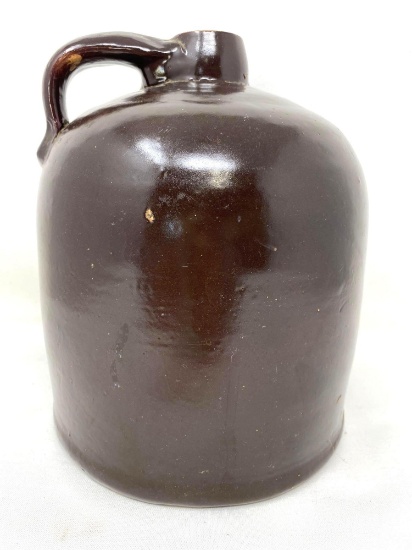 Antique brown crock jug