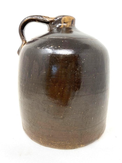 Antique brown crock jug