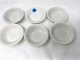 Six vintage Buffalo China dishes