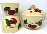 Vintage Watt Pottery set (Apple)