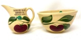 Vintage Farmers Co-Op Lumber Co., Waukee, Iowa - Watt ware bowl and pitcher