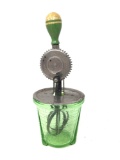 Vidrio Products Corp Chicago green depression beater jar
