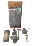 Primitive antique graders and choppers