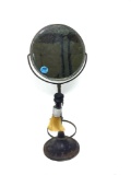 Antique shaving mirror and brush
