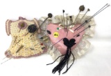 Vintage hat pins and cushions