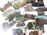 Antique postcards many of hospitals in Iowa