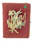 Antique photo album with photos
