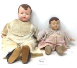 Two antique dolls