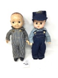 Vintage hard plastic Buddy Lee doll and Oshkosh doll