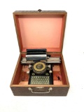 D.R.G.M. D.R.P.a antique typing machine in case