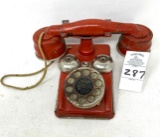 Antique Red Voice phone East Hampton Conn.