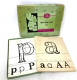 Vintage Ideal phonic talking letters in box