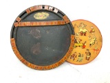 Antique Foxy Toys letter plate and puzzle