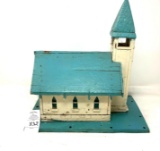 Vintage church birdhouse