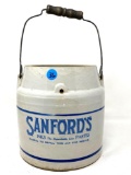 Sanford's Ink crock with handle