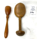 Two antique sock darner