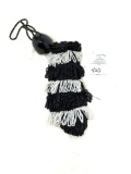 Vintage black and white beaded purse