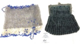 Two antique beaded purses