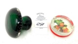 Two vintage paper weights, one Norcross
