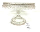 Vintage cut glass cake stand