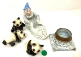 Three antique Goebel W Germany bears and two other early pieces
