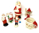 Vintage Santa and elf items