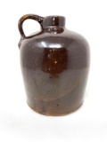Antique brown crock jug