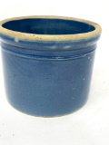 Antique blue crock