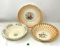 Three antique Homer Laughlin serving bowls
