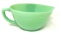 Vintage fire king jadeite mixing bowl with handle