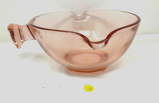 Vintage pink depression bowl