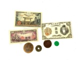 Foreign coins and bills