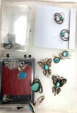 Vintage jewelry with turquoise type stones