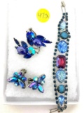 Vintage earrings and bracelet