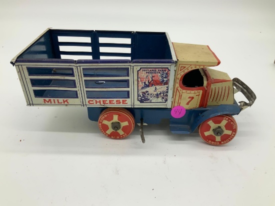 Antique Balloon Corp. Toyland wind up truck
