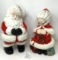 Vintage ceramic Santa and Mrs. Claus