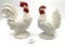 Vintage ceramic chicken and rooster