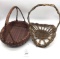 2 - baskets, wicker and grapevine