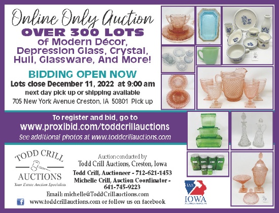 COLLECTIBLES AND MODERN DECOR ONLINE AUCTION