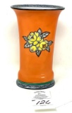 Vintage Noritake hand painted orange vase