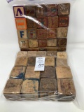 Vintage wooden blocks